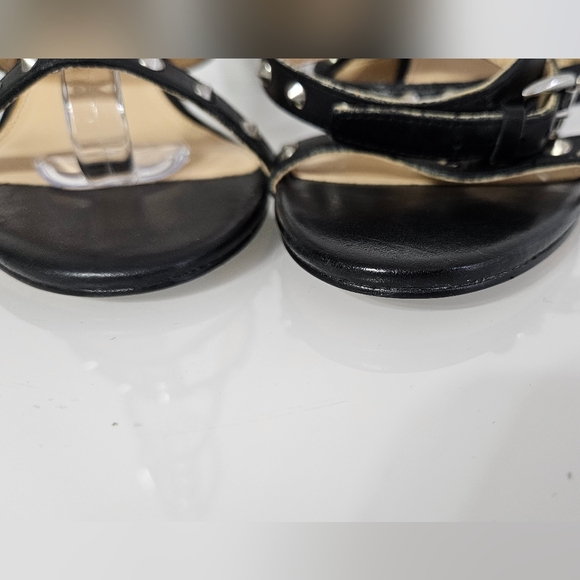 Ivanka Trump Leather Stud Stilleto Sandals Heels - Picture 7 of 8